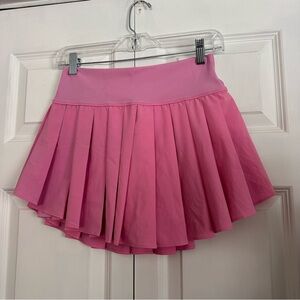 Offline Aerie Bubble Pink Pleated Tennis Skirt